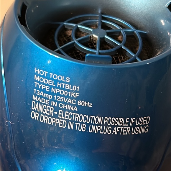 Hot Tools Blue Professional Hair Dryer Model HTBL01 - Picture 7 of 7